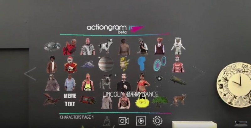 Actiongram hololens