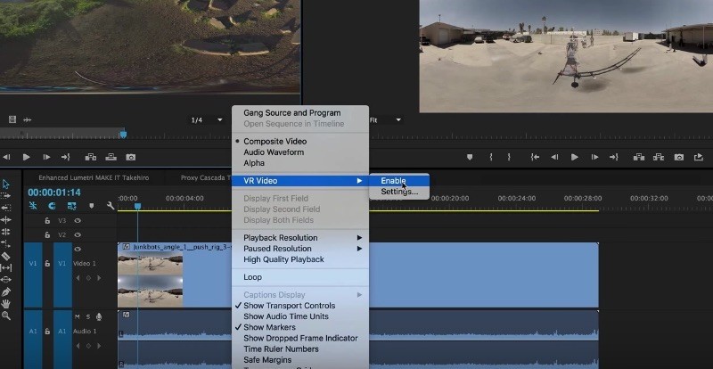 Adobe Premiere Pro VR Video